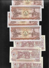 Mozambique Mozambic 50 meticais 1986 unc pret pe bucata