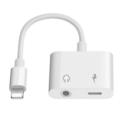 Cablu adaptor smartphone iPhone lightning - AUX Jack 3.5 mm + lightning pentru incarcare PMMA9826 PLATINET foto