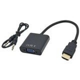 CABLU video SPACER, splitter HDMI (T) la VGA (M) + Jack 3.5mm (T), 15cm, rezolutie maxima Full HD (1920 x 1080) la 60Hz, converteste semnal digital HD