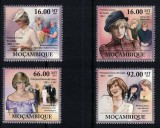 Timbre Mozambic 2011 - Printesa Diana, Serie Completa MNH, Colectie