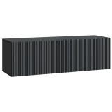 vidaXL Oglindă TV montată pe perete Pe perete Negru 98 x 31 x 30 cm 898556