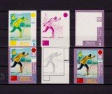 Cumpara ieftin ✅(S46) 1972 Guinea Ec. &quot;Olimp.Sapporo &#039;72&quot; ,schi PROOF ned.+5 faze de tipar,MNH