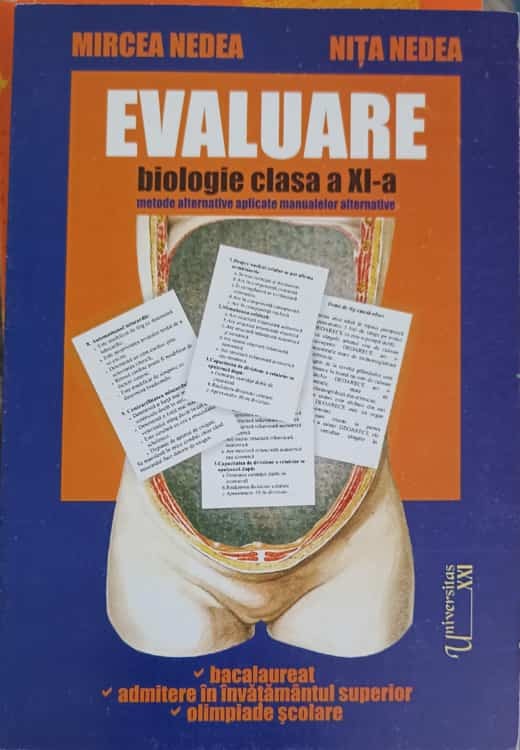 EVALUARE BIOLOGIE CLASA A XI-A, METODE ALTERNATIVE APLICATE MANUALELOR ...