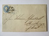 Rară! Scrisoare istorică factură fiscală cu sigiliu ceară circulată la Arad 1861