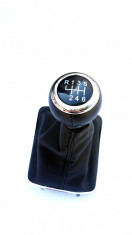 Nuca schimbator VW Passat B6 Leather Knob FX-258 foto