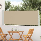 vidaXL Jaluzea laterală retractabilă Bej 500 x 100 cm Poliester 42035322