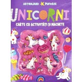 Unicorni. Abtibilduri Pufoase. Carte Cu Activitati Si Machete, - Editura Flamingo