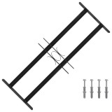 vidaXL Grilă Fereastră Negru 76 x 30 cm Oțel vopsit electrostatic 42020558