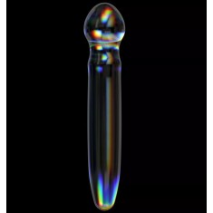 Dildo Twilight Gleam Prism Glass, Sticla, 18.4 cm