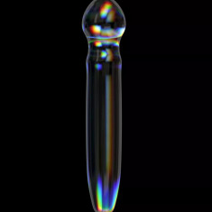 Dildo Twilight Gleam Prism Glass, Sticla, 18.4 cm