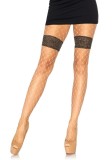 Dresuri Leg Avenue Diamond Net Pantyhose Floral Natural Marime Unica S-L Plasa Nailon