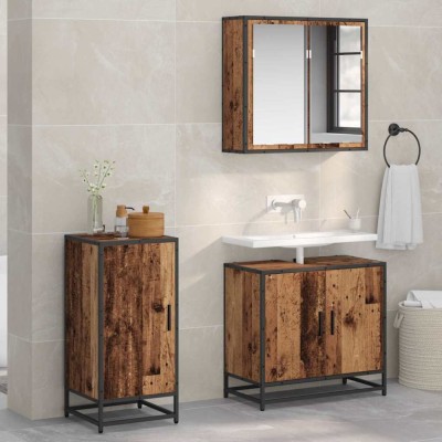 vidaXL Bufet Lemn vechi 35 x 35.5 x 76 cm Lemn compozit 883578 foto