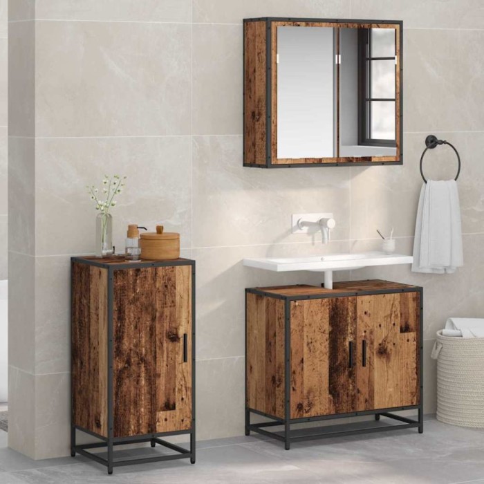 vidaXL Bufet Lemn vechi 35 x 35.5 x 76 cm Lemn compozit 883578
