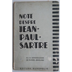 Note despre Jean Paul Sartre