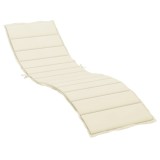 Cumpara ieftin Perna de sezlong, crem, 200x60x3 cm, textil oxford