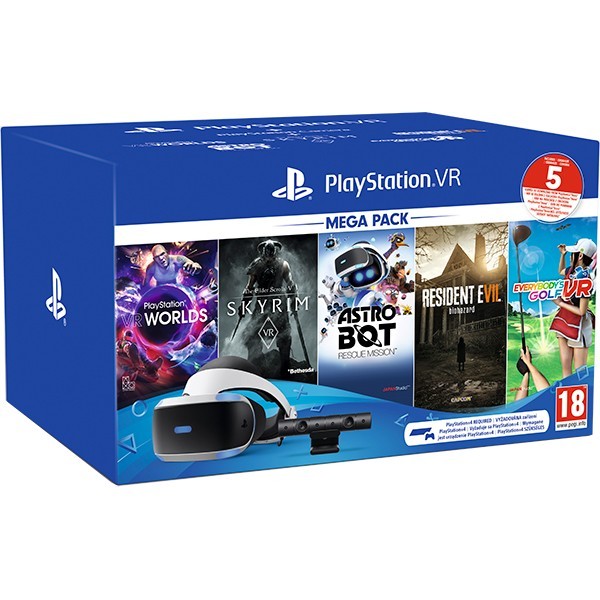 PlayStation VR Mega Pack 2 + Camera PS V2 + 5 jocuri PlayStation VR Mega Pack 2 + Camera PS V2 + 5 jocuri