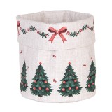 Cumpara ieftin Cos Craciun bumbac multicolor &Oslash; 15x16 cm