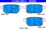 ATE 13.0460-5690.2 set placute frana,frana disc
