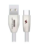 Cablu incarcare telefon USB Tip C 3.0A 1m Konfulon S58 alb