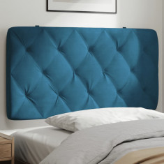 vidaXL Pernă tăblie de pat, albastru, 100 cm, catifea
