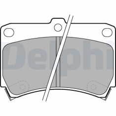 DELPHI LP743 set placute frana,frana disc foto