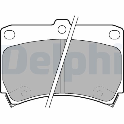 DELPHI LP743 set placute frana,frana disc foto