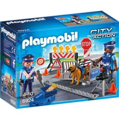 Playmobil - Blocaj Rutier Al Politiei