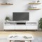 vidaXL Comodă TV, alb, 150x30x44,5 cm, lemn prelucrat 831260