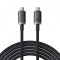 Cablu Date si Incarcare USB-C - USB-C Baseus Crystal Shine Series, 100W, 1.5m, Negru P10318204111-00