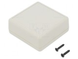 Carcasă universală ABS gri deschis 66,5mm x 66,5mm x 28mm