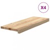 Trepte scari 4 buc Stejar masiv netratat 70x30x2 cm, DKD Home Decor