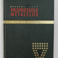 PROPRIETATILE METALELOR SI METODE FIZICE DE CONTROL de ING. NICOLAE GERU , 1967