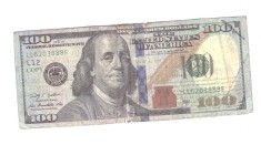 Bancnota SUA 100 dollars/dolari 2009, COPY, uzati