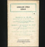 Cumpara ieftin LEGISLAȚIE CIVILĂ UZUALĂ DECRETUL NR. 328 / 1966 CONSILIUL DE STAT PCR, RPR, RSR