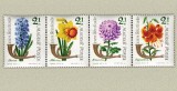Ungaria 1963 - ziua marcii postale-flori, serie neuzata