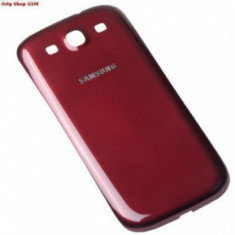 CAPAC BATERIE SAMSUNG GALAXY S3 (I9300) ROSU ORIG SWAP (A)