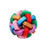 Jucarie minge impletita &amp; clopotel hard 6 cm