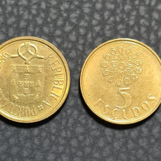 Portugalia 5 escudos 1986