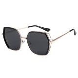 Ochelari soare hexagonali polarizati Techsuit, negru, 9768
