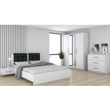 Dormitor Vera Ro Alb Pat 160