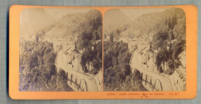 AB FOTO VECHE 3D GEN CABINET 105 -SAINT SAUVEUR , PRIS DU ROCHER -FRANTA foto