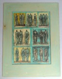 Henry Moore "Studies of Three Standing Figures" litografie1946