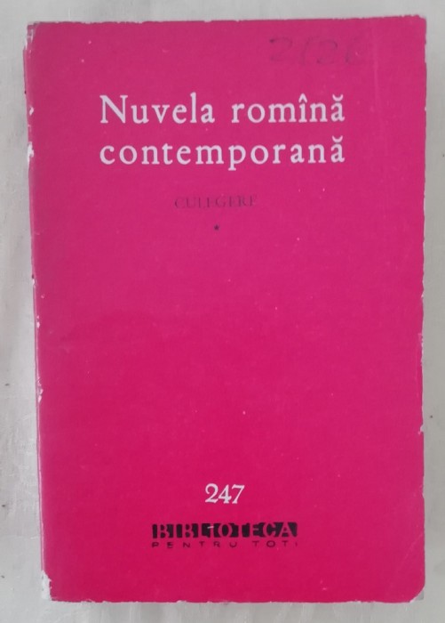 myh 44f - BPT - Nuvela romana contemporana - Culegere - volumul 1 - ed 1964