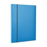 Cumpara ieftin Mapa Office Products, A4, din carton plastifiat, inchidere cu elastic, burduf, 40 mm, albastru