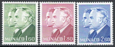 Monaco 1982 Mi 1543/45 MNH - Printul Rainier al III-lea și Printul Albert foto