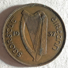i420 Irlanda 1 penny 1937 foto