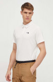 The North Face polo sportiv Tanken culoarea bej, neted