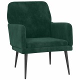 Cumpara ieftin Fotoliu, verde inchis, 62x79x79 cm, catifea