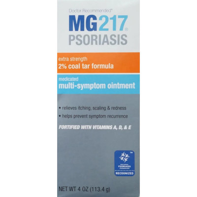 Unguent Medicinal, MG217, Tratament Psoriazis, Fortificat cu Vitamina A, D, E, cu Gudron Carbune 2%, foto