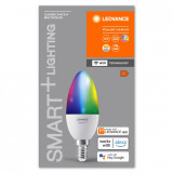 Cumpara ieftin Bec LED RGB inteligent Ledvance SMART+ WiFi Candle Multicolour B40, E14, 4.9W